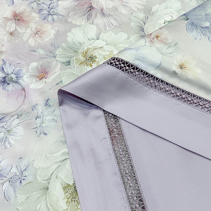 91家纺网 家纺一手货源 找家纺 欧夏家纺 2026新款兰精天丝数码印花镂空夏被空调被夏凉被薄被子可机洗 花期绽放