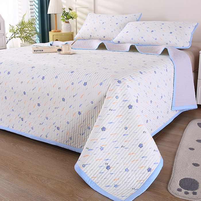 91家纺网 家纺一手货源 找家纺 欧朵家纺 2026新款云朵棉夹棉单床盖床盖单件 流星雨