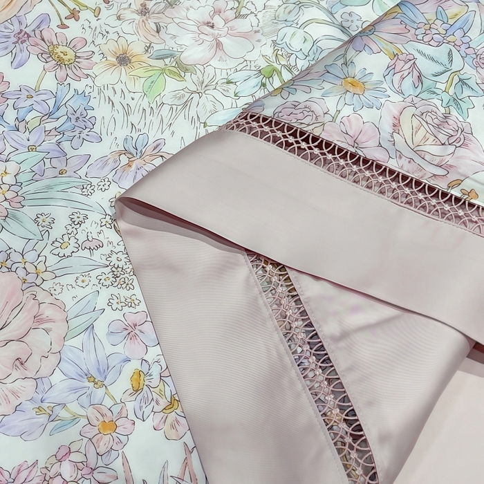 91家纺网 家纺一手货源 找家纺 欧夏家纺 2026新款兰精天丝数码印花镂空夏被空调被夏凉被薄被子可机洗 娇艳多姿