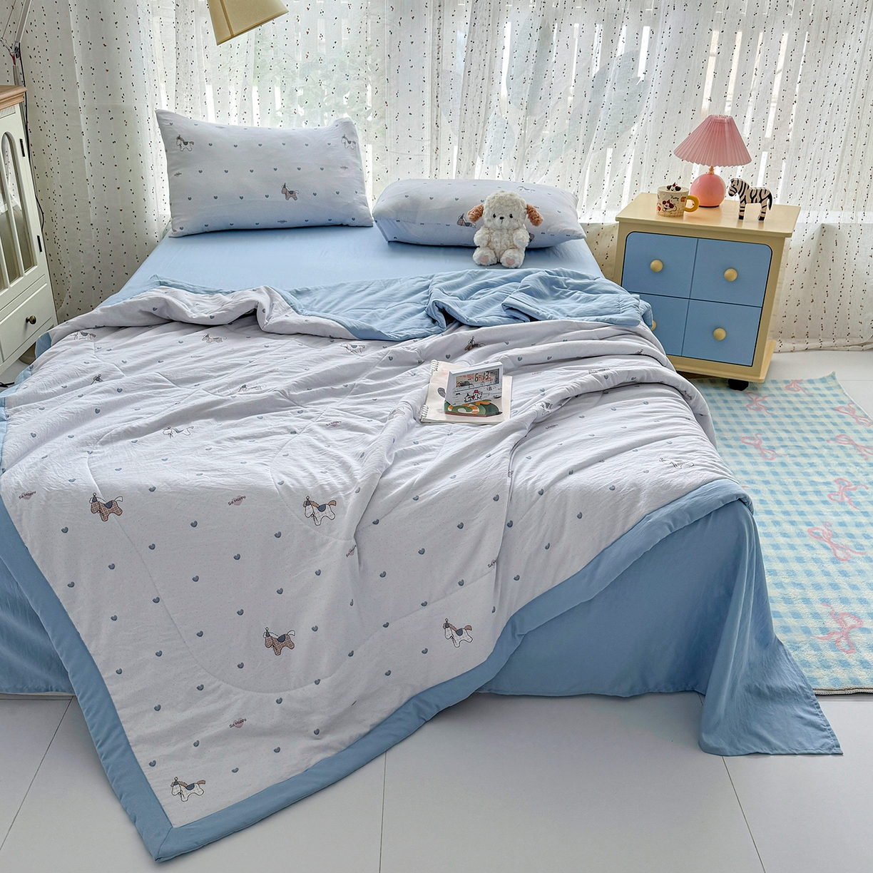 91家纺网 家纺一手货源 找家纺 （总）尊妙被业 2026新款水洗棉棉花夏被100%新疆棉花填充包检测