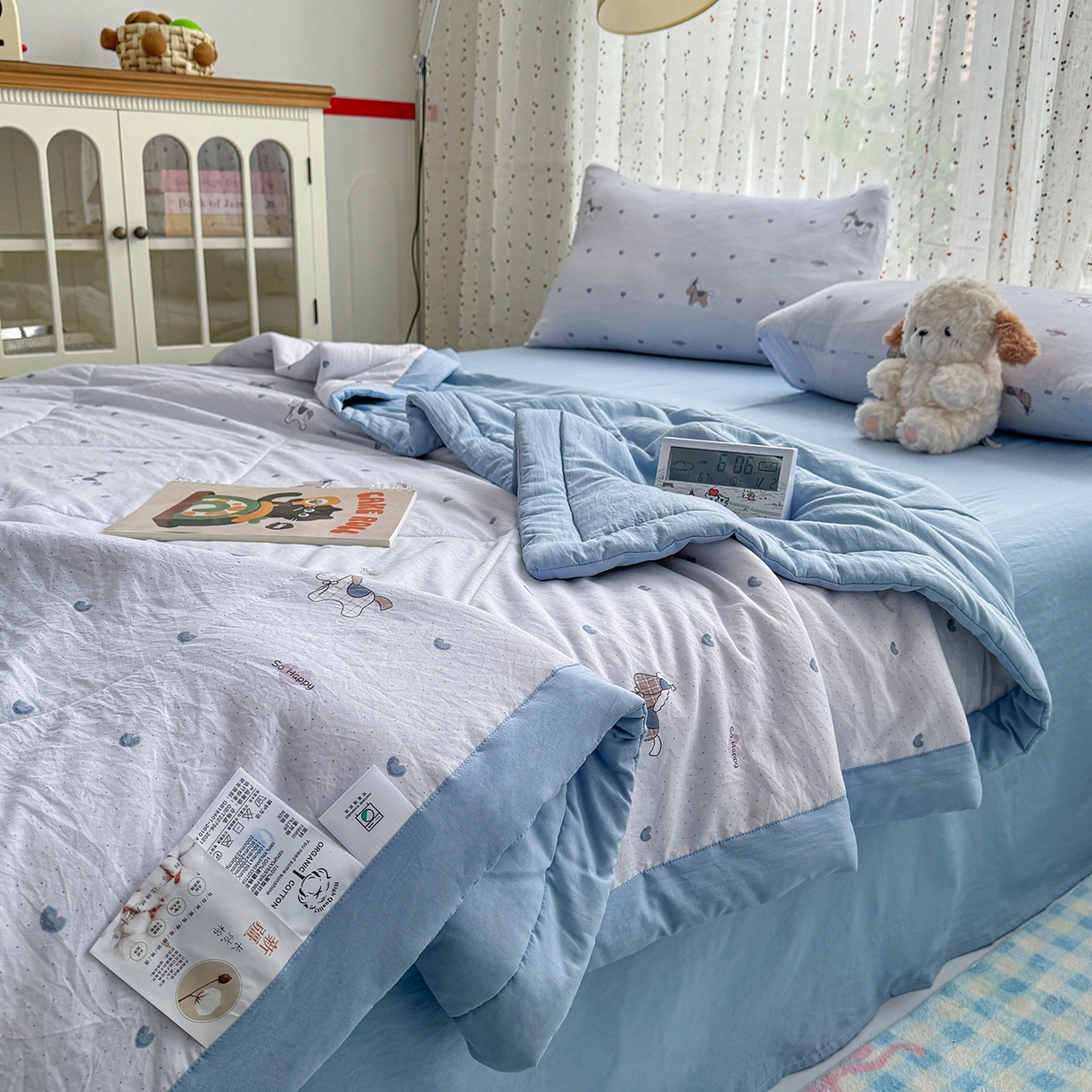 91家纺网 家纺一手货源 找家纺 （总）尊妙被业 2026新款水洗棉棉花夏被100%新疆棉花填充包检测