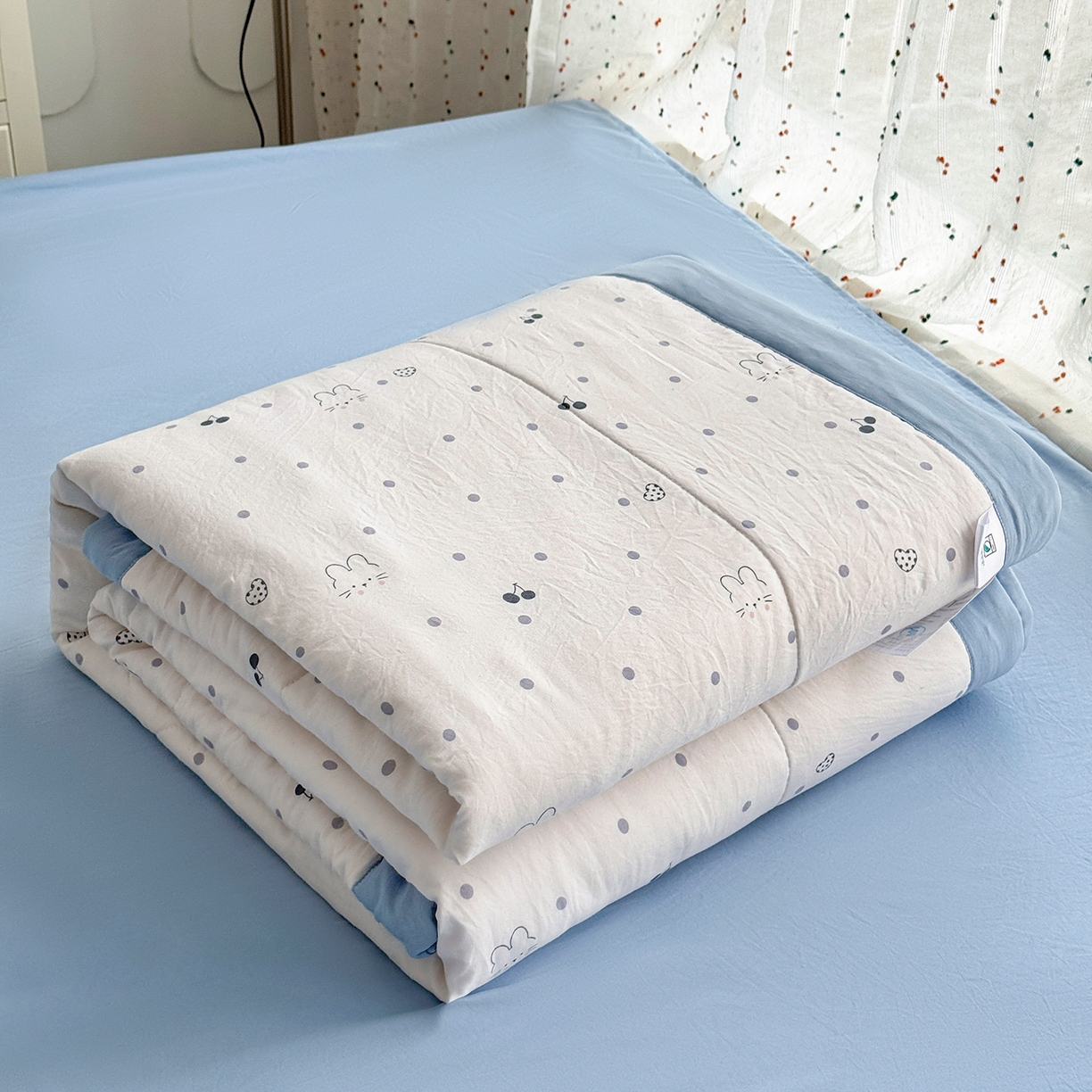 91家纺网 家纺一手货源 找家纺 尊妙被业 2026新款水洗棉棉花夏被100%新疆棉花填充包检测 舒芙蕾