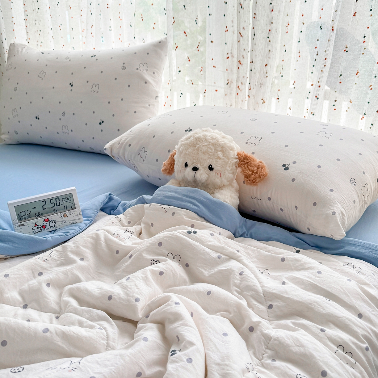 91家纺网 家纺一手货源 找家纺 尊妙被业 2026新款水洗棉棉花夏被100%新疆棉花填充包检测 舒芙蕾