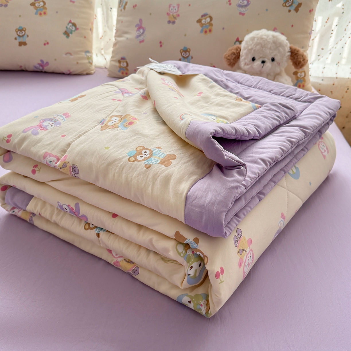 91家纺网 家纺一手货源 找家纺 尊妙被业 2026新款水洗棉棉花夏被100%新疆棉花填充包检测 露思