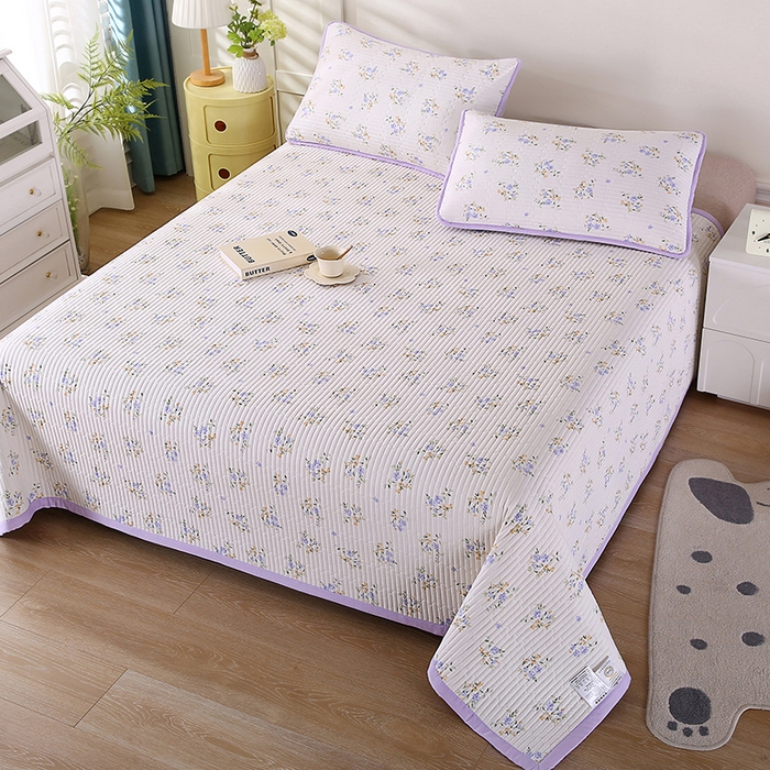 91家纺网 家纺一手货源 找家纺 欧朵家纺 2026新款云朵棉夹棉单床盖床盖单件 半岛花园