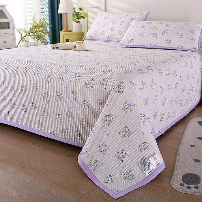 91家纺网 家纺一手货源 找家纺 欧朵家纺 2026新款云朵棉夹棉单床盖床盖单件 半岛花园