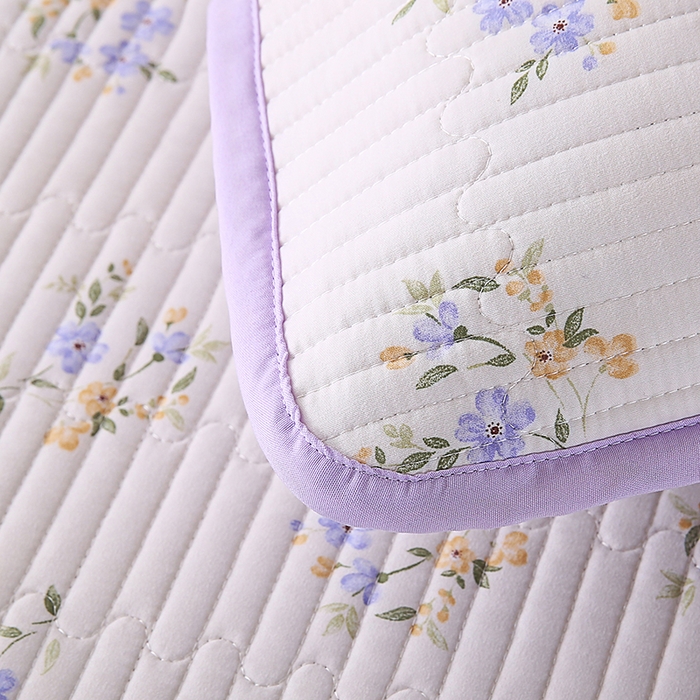 91家纺网 家纺一手货源 找家纺 欧朵家纺 2026新款云朵棉夹棉单床盖床盖单件 半岛花园