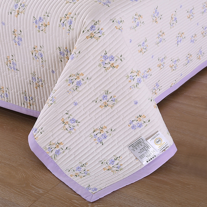 91家纺网 家纺一手货源 找家纺 欧朵家纺 2026新款云朵棉夹棉单床盖床盖单件 半岛花园