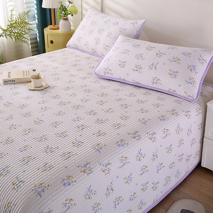 91家纺网 家纺一手货源 找家纺 欧朵家纺 2026新款云朵棉夹棉单床盖床盖单件 半岛花园