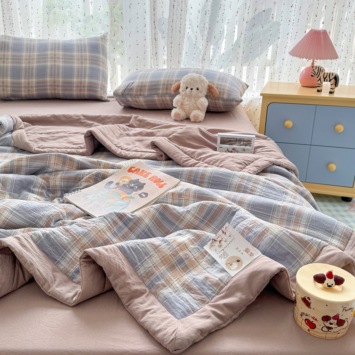 91家纺网 家纺一手货源 找家纺 尊妙被业 2026新款水洗棉棉花夏被100%新疆棉花填充包检测 水洗格