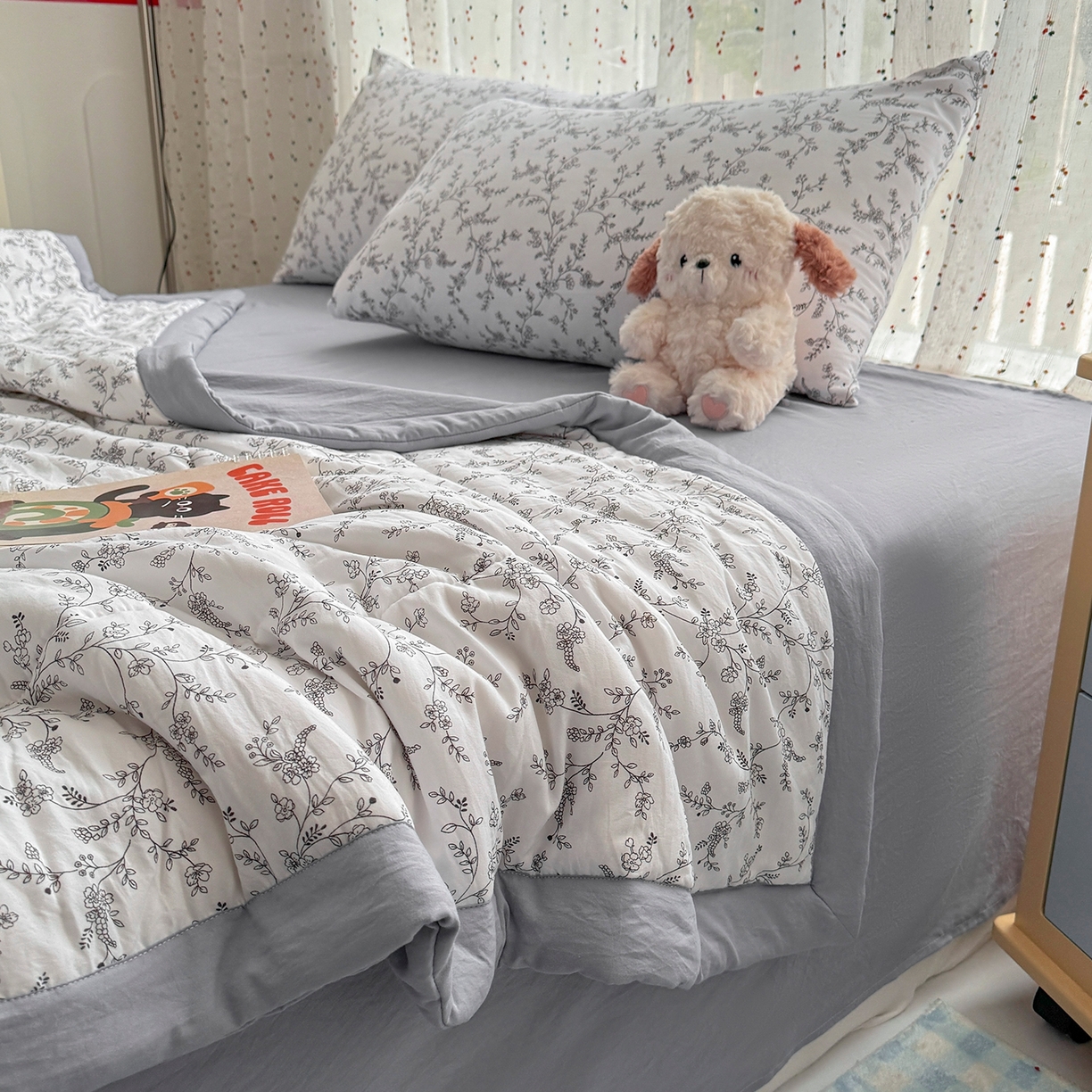 91家纺网 家纺一手货源 找家纺 尊妙被业 2026新款水洗棉棉花夏被100%新疆棉花填充包检测 晚风恋月