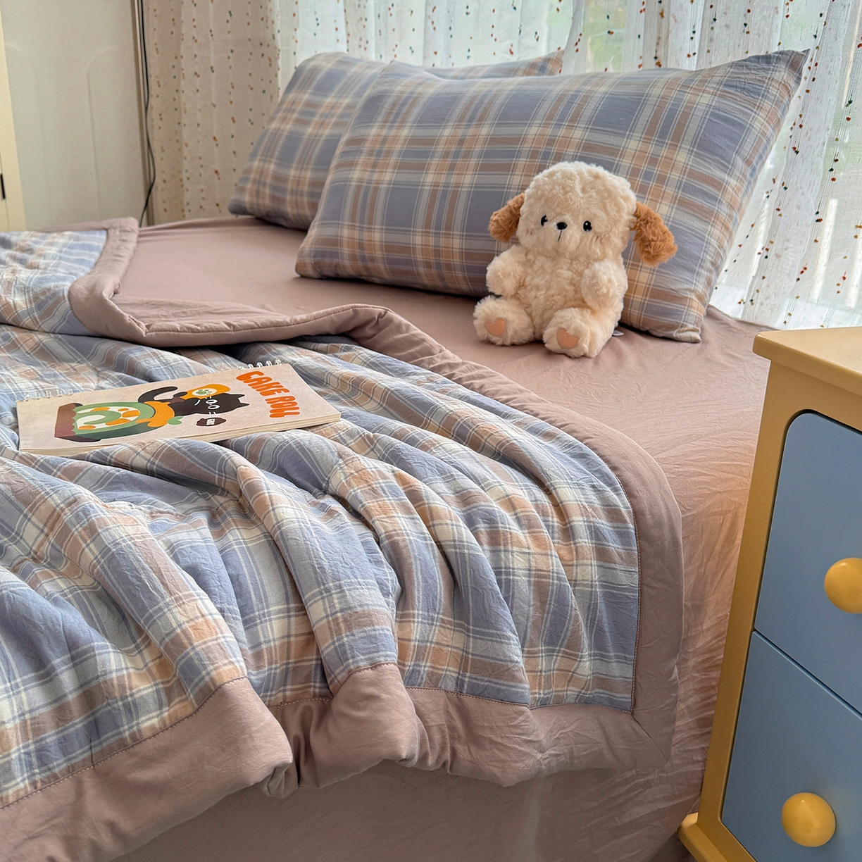 91家纺网 家纺一手货源 找家纺 尊妙被业 2026新款水洗棉棉花夏被100%新疆棉花填充包检测 水洗格