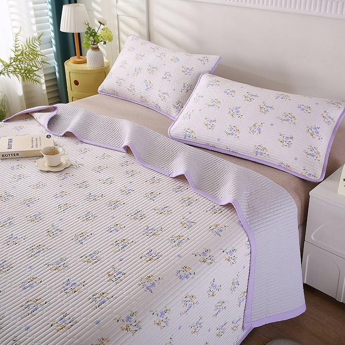 91家纺网 家纺一手货源 找家纺 欧朵家纺 2026新款云朵棉夹棉单床盖床盖单件 半岛花园