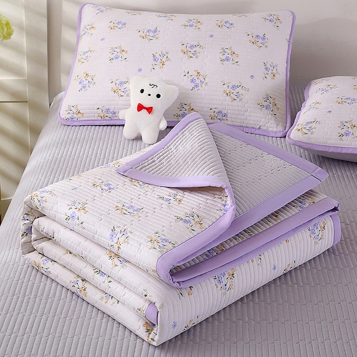 91家纺网 家纺一手货源 找家纺 欧朵家纺 2026新款云朵棉夹棉单床盖床盖单件 半岛花园