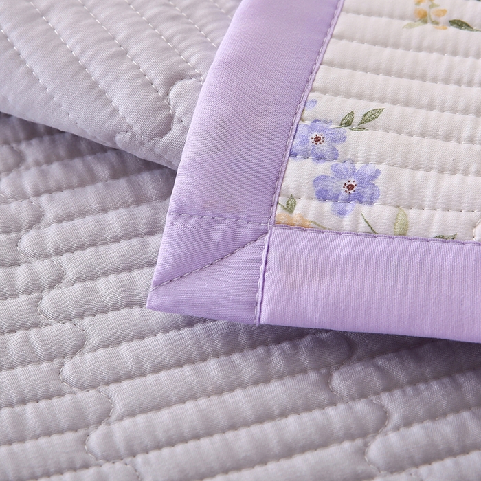 91家纺网 家纺一手货源 找家纺 欧朵家纺 2026新款云朵棉夹棉单床盖床盖单件 半岛花园