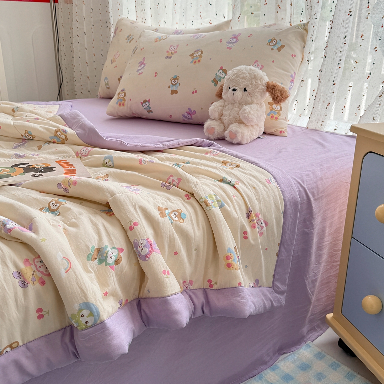 91家纺网 家纺一手货源 找家纺 尊妙被业 2026新款水洗棉棉花夏被100%新疆棉花填充包检测 露思