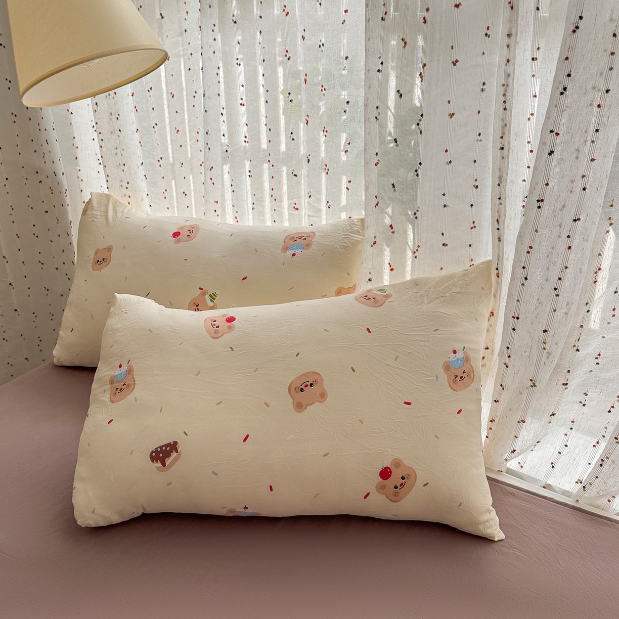 91家纺网 家纺一手货源 找家纺 尊妙被业 2026新款水洗棉棉花夏被100%新疆棉花填充包检测 蛋糕熊熊