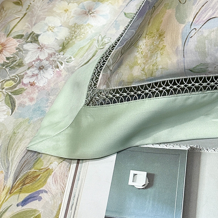 91家纺网 家纺一手货源 找家纺 欧夏家纺 2026新款兰精天丝数码印花镂空夏被空调被夏凉被薄被子可机洗 兰亭序