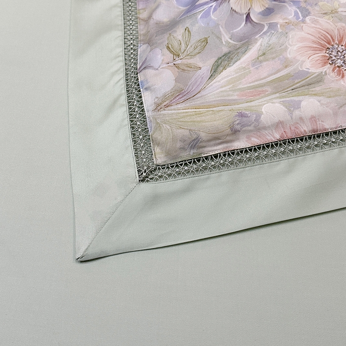 91家纺网 家纺一手货源 找家纺 欧夏家纺 2026新款兰精天丝数码印花镂空夏被空调被夏凉被薄被子可机洗 兰亭序