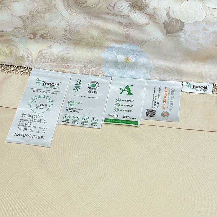 91家纺网 家纺一手货源 找家纺 欧夏家纺 2026新款兰精天丝数码印花镂空夏被空调被夏凉被薄被子可机洗 流金溢彩