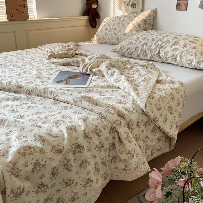 91家纺网 家纺一手货源 找家纺 （总）耀悦家纺 2026新款纯棉a类棉纱夏被60支大豆纤维夏凉被双层纱