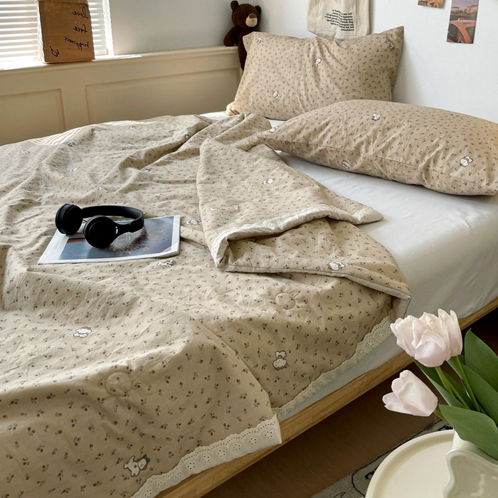 91家纺网 家纺一手货源 找家纺 （总）耀悦家纺 2026新款纯棉a类棉纱夏被60支大豆纤维夏凉被双层纱