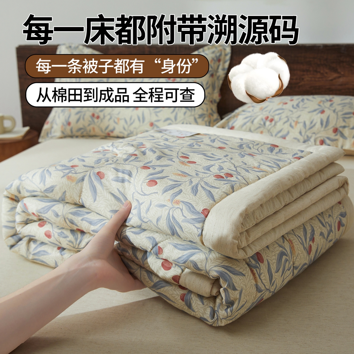 2026新款A类棉麻新疆棉花夏被全棉纯棉单双人空调被夏凉被 棉麻-诗柠