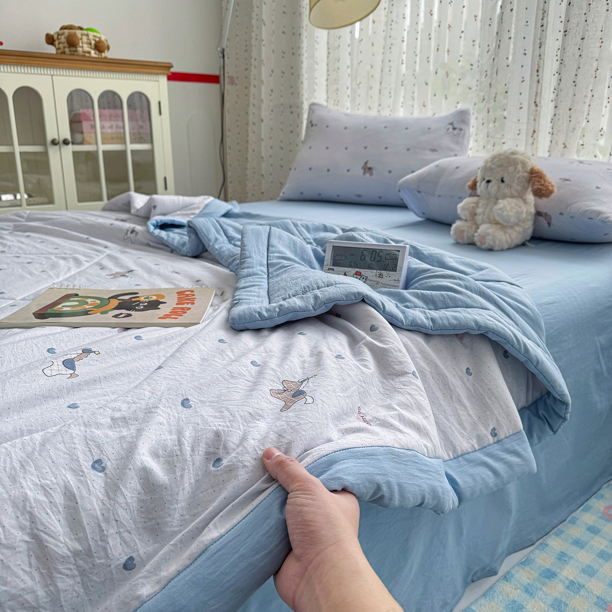 91家纺网 家纺一手货源 找家纺 （总）尊妙被业 2026新款水洗棉棉花夏被100%新疆棉花填充包检测