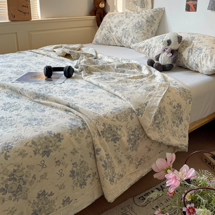 91家纺网 家纺一手货源 找家纺 （总）耀悦家纺 2026新款纯棉a类棉纱夏被60支大豆纤维夏凉被双层纱