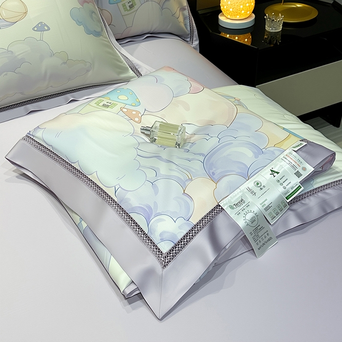 欧夏家纺 2026新款兰精天丝数码印花镂空夏被空调被夏凉被薄被子可机洗 梦空间