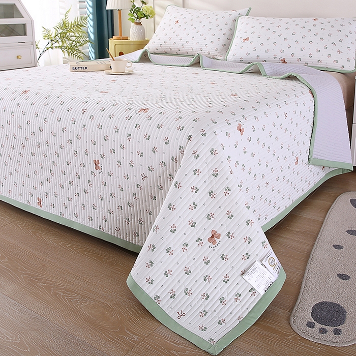 欧朵家纺 2026新款云朵棉夹棉单床盖床盖单件 蝴蝶结