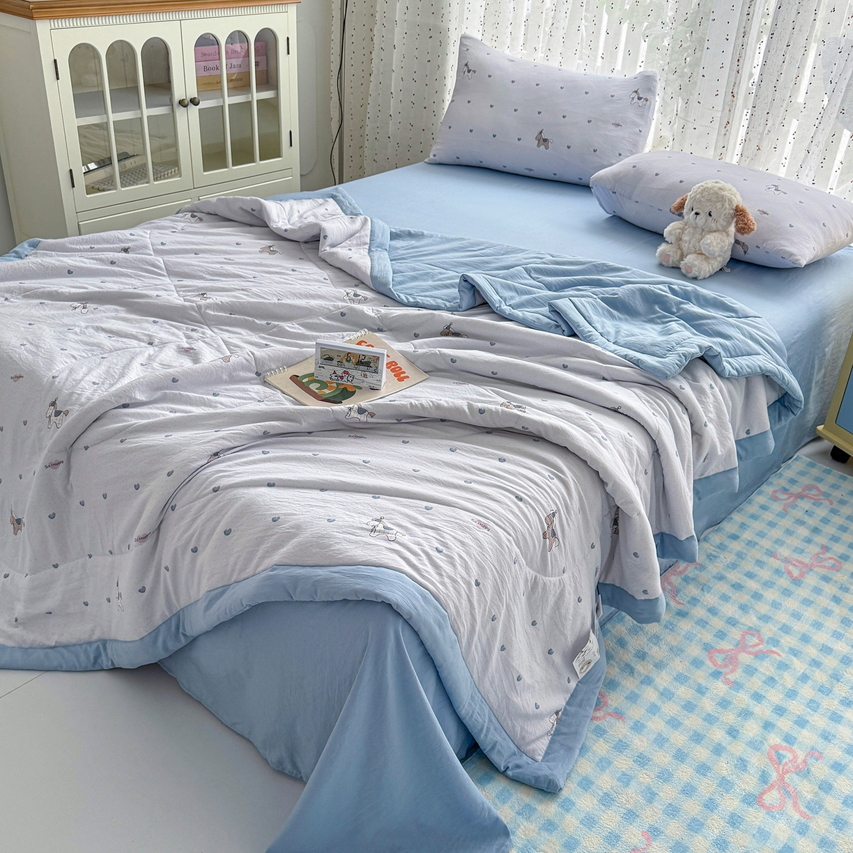 91家纺网 家纺一手货源 找家纺 （总）尊妙被业 2026新款水洗棉棉花夏被100%新疆棉花填充包检测