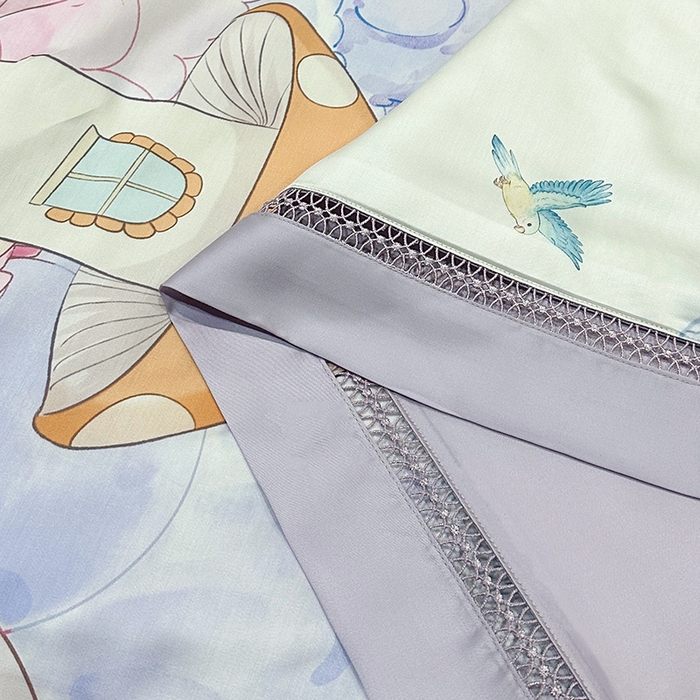 91家纺网 家纺一手货源 找家纺 欧夏家纺 2026新款兰精天丝数码印花镂空夏被空调被夏凉被薄被子可机洗 梦空间