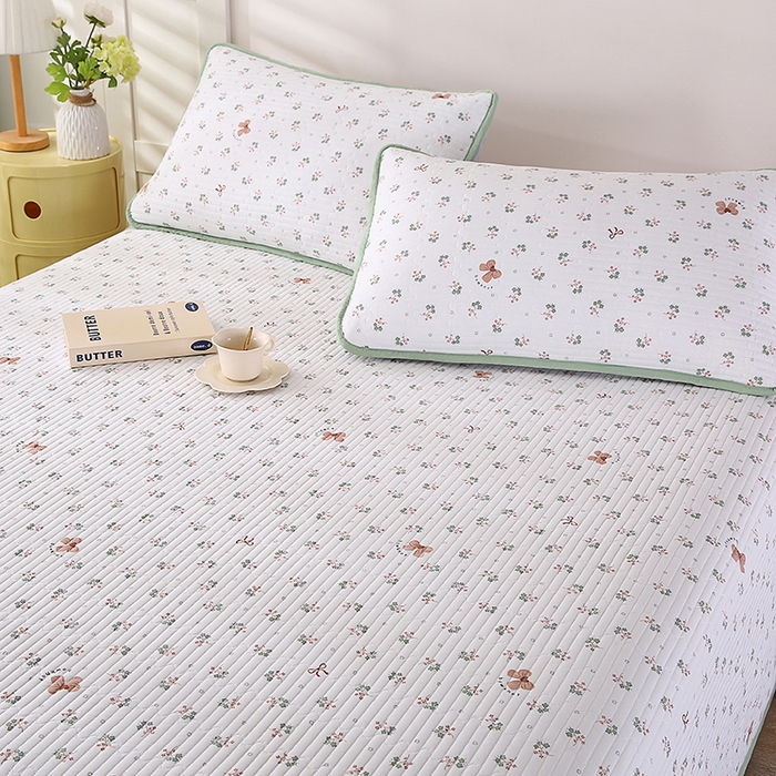 91家纺网 家纺一手货源 找家纺 欧朵家纺 2026新款云朵棉夹棉单床盖床盖单件 蝴蝶结