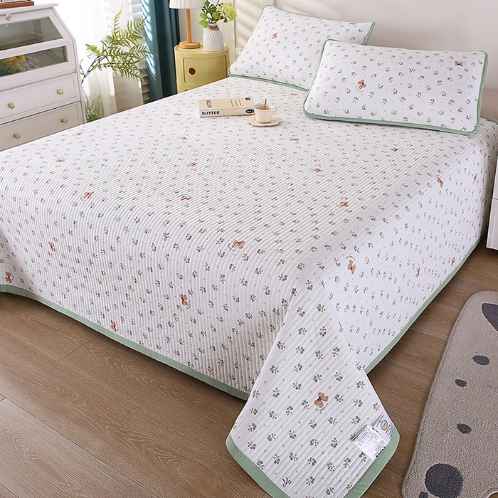 91家纺网 家纺一手货源 找家纺 欧朵家纺 2026新款云朵棉夹棉单床盖床盖单件 蝴蝶结