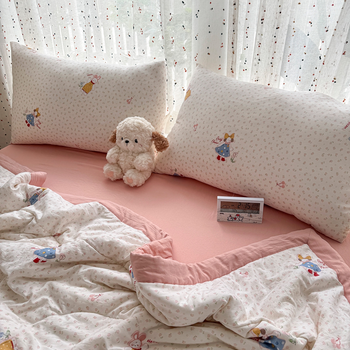 91家纺网 家纺一手货源 找家纺 尊妙被业 2026新款水洗棉棉花夏被100%新疆棉花填充包检测 甜心派派