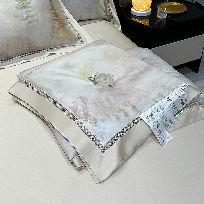 欧夏家纺 2026新款兰精天丝数码印花镂空夏被空调被夏凉被薄被子可机洗 秘境