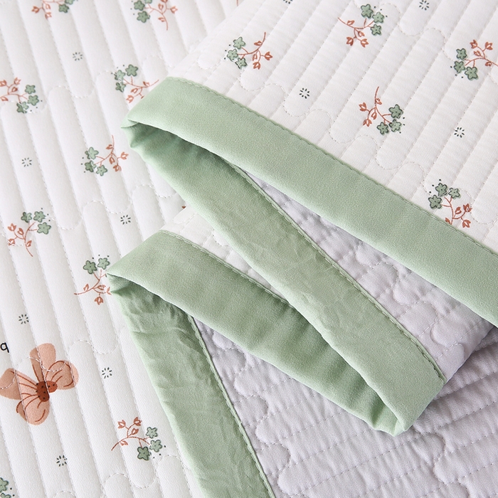 91家纺网 家纺一手货源 找家纺 欧朵家纺 2026新款云朵棉夹棉单床盖床盖单件 蝴蝶结