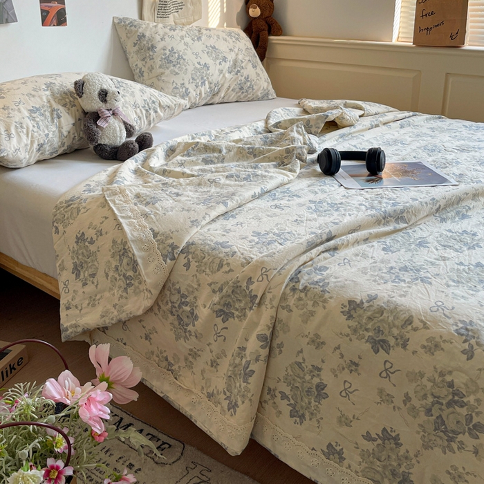 91家纺网 家纺一手货源 找家纺 （总）耀悦家纺 2026新款纯棉a类棉纱夏被60支大豆纤维夏凉被双层纱