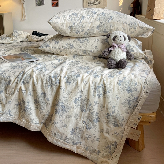 91家纺网 家纺一手货源 找家纺 （总）耀悦家纺 2026新款纯棉a类棉纱夏被60支大豆纤维夏凉被双层纱