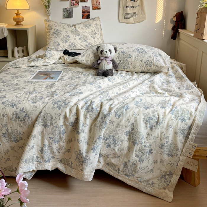 91家纺网 家纺一手货源 找家纺 （总）耀悦家纺 2026新款纯棉a类棉纱夏被60支大豆纤维夏凉被双层纱