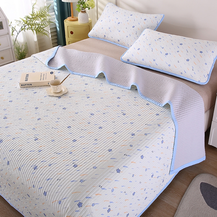 91家纺网 家纺一手货源 找家纺 欧朵家纺 2026新款云朵棉夹棉单床盖床盖单件 流星雨