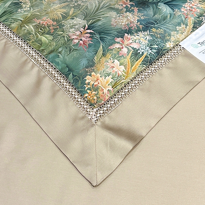 91家纺网 家纺一手货源 找家纺 欧夏家纺 2026新款兰精天丝数码印花镂空夏被空调被夏凉被薄被子可机洗 慕斯