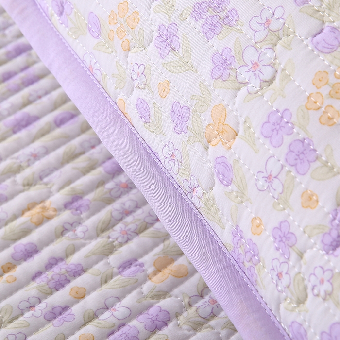 91家纺网 家纺一手货源 找家纺 欧朵家纺 2026新款云朵棉夹棉单床盖床盖单件 琉璃花畔