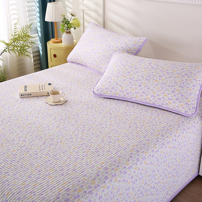 91家纺网 家纺一手货源 找家纺 欧朵家纺 2026新款云朵棉夹棉单床盖床盖单件 琉璃花畔