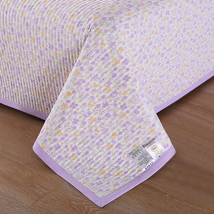 91家纺网 家纺一手货源 找家纺 欧朵家纺 2026新款云朵棉夹棉单床盖床盖单件 琉璃花畔