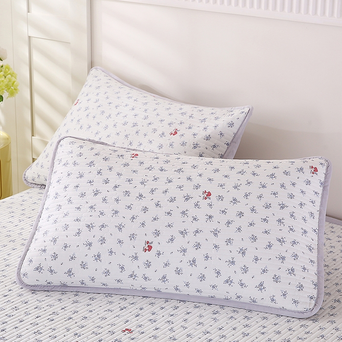 91家纺网 家纺一手货源 找家纺 欧朵家纺 2026新款云朵棉夹棉单床盖床盖单件 蘑菇花