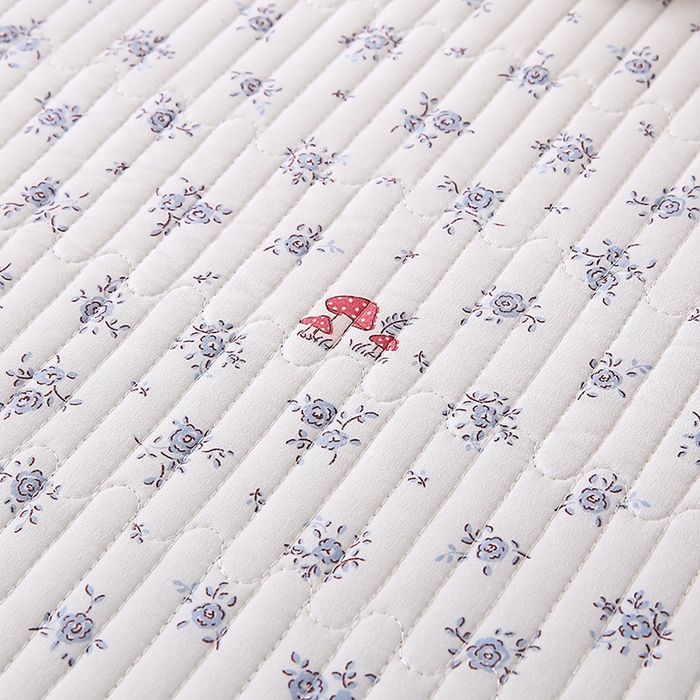 91家纺网 家纺一手货源 找家纺 欧朵家纺 2026新款云朵棉夹棉单床盖床盖单件 蘑菇花