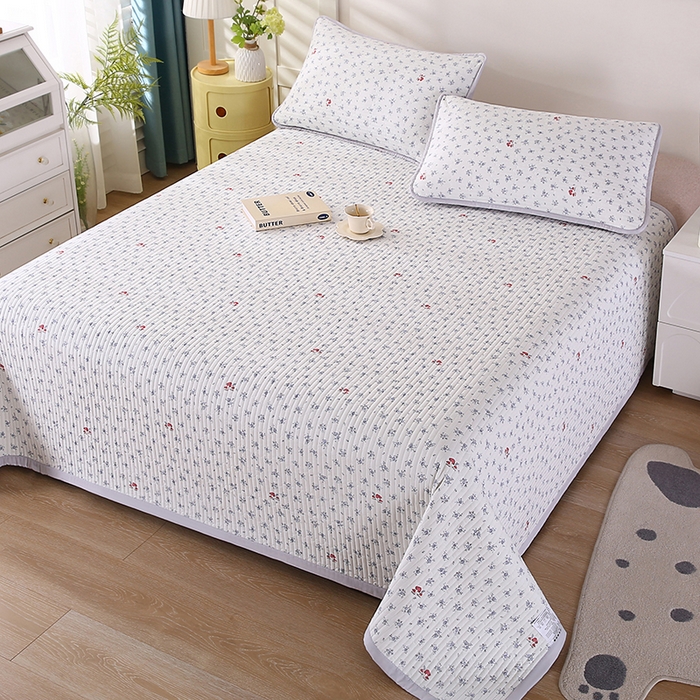 91家纺网 家纺一手货源 找家纺 欧朵家纺 2026新款云朵棉夹棉单床盖床盖单件 蘑菇花