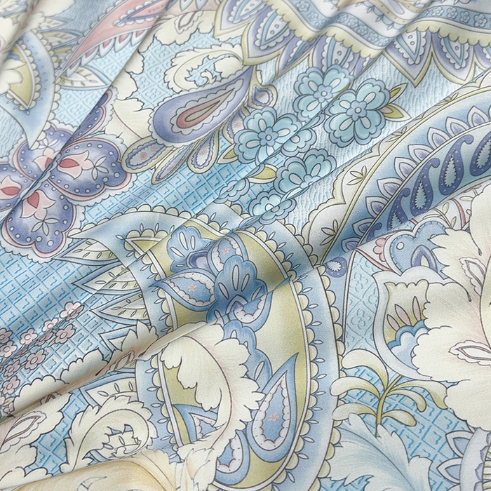 91家纺网 家纺一手货源 找家纺 欧夏家纺 2026新款兰精天丝数码印花镂空夏被空调被夏凉被薄被子可机洗 西西里-蓝